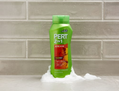 Pert® 2 in 1 Active Clean Shampoo + Conditioner Perspective: top