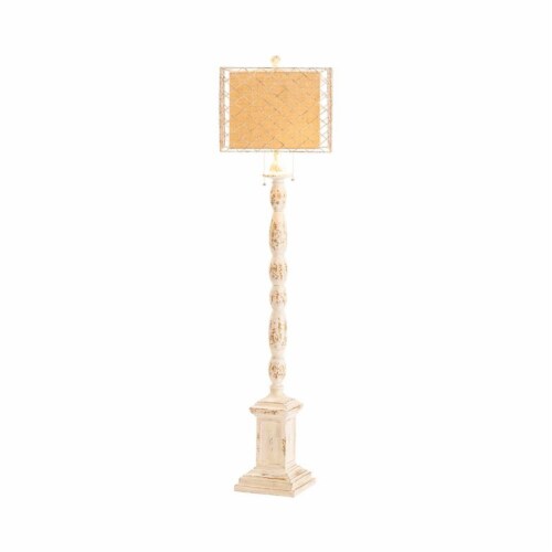 Holcomb Floor Lamp white Resin 16x16x62 Farmhouse Style 1 Kroger