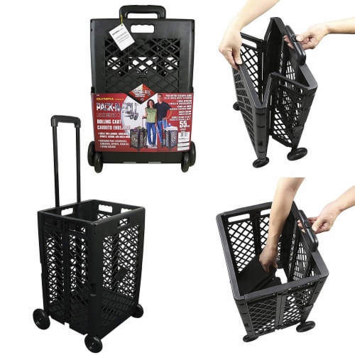 Olympia Tools Plastic Mesh Rolling Cart Perspective: top