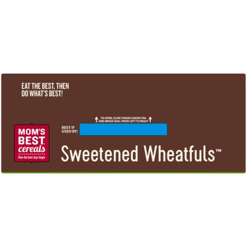 Mom's Best Sweetened Wheatfuls Family Size Cereal Perspective: top