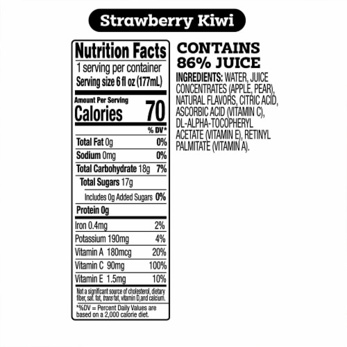 Good 2 Grow® Assorted Character Strawberry Kiwi Juice Perspective: top