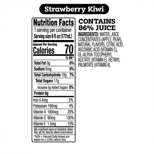 Good 2 Grow® Assorted Character Strawberry Kiwi Juice Perspective: top
