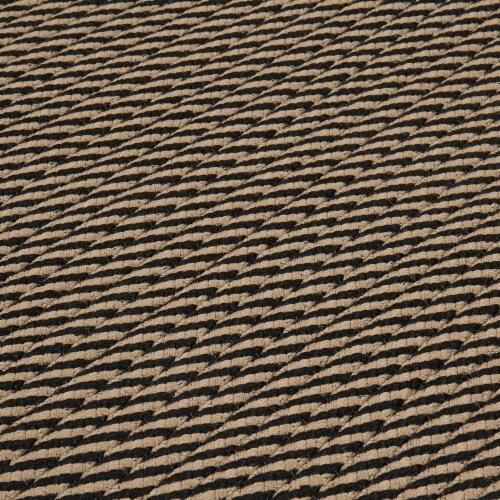 Colonial Mills Point Prim Area Rug - Black Perspective: top