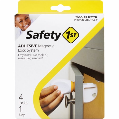Safety 1st Plastic Adhesive Magnetic Lock System (4-Lock Set) HS293 Perspective: top