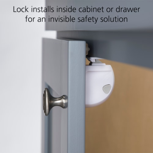Safety 1st Adhesive Magnetic Lock System - 16 Locks and 4 Keys Perspective: top