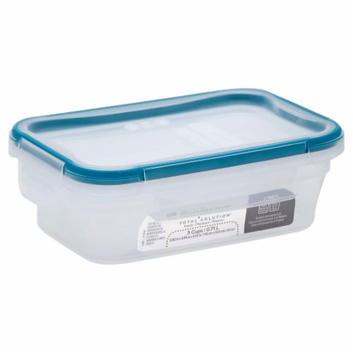Snapware® Airtight Food Storage Container - Clear/Blue Perspective: top