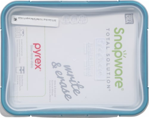 Pyrex® Blue Snapware® Glass Food Storage Container Perspective: top