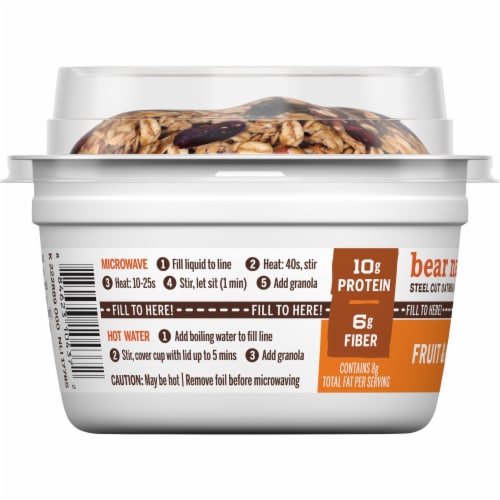 Bear Naked Fruit and Nut Granola and Steel Cut Oatmeal Perspective: top