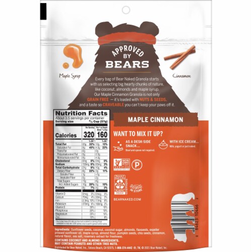 Bear Naked® Maple Cinnamon Granola Perspective: top