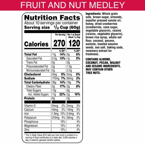 Bear Naked® Fruit and Nut Medley Family Size Granola Perspective: top