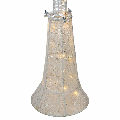 Northlight 48  Cool White LED Lighted Christmas Outdoor Lamp Post Perspective: top