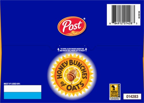 Post® Honey Bunches of Oats with Almonds Cereal Perspective: top