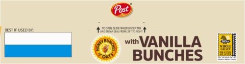Post® Honey Bunches of Oats with Vanilla Granola Bunches Cereal Perspective: top