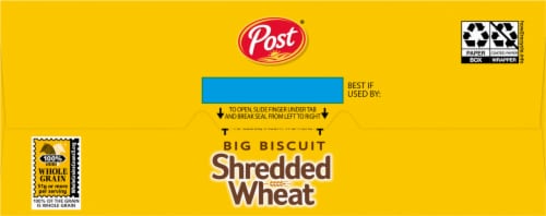 Post® Big Biscuit Shredded Wheat Cereal Perspective: top