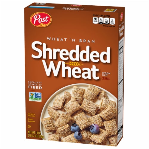 Post® Wheat 'N Bran, Shredded Wheat Cereal Perspective: top