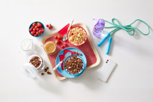 Post® Premier Protein Mixed Berry Almond Protein Cereal Perspective: top