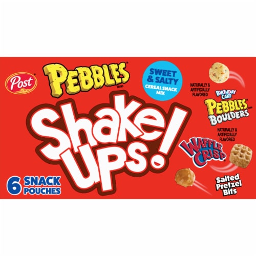 Post® Pebbles Shake Ups Bag Cereal Perspective: top