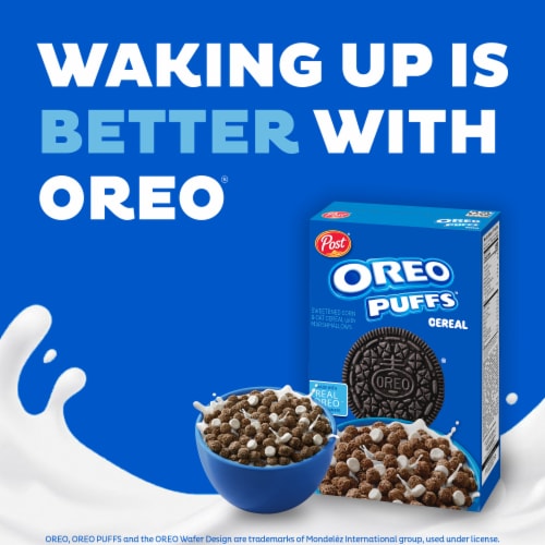 Post OREO PUFFS™ Breakfast Cereal Perspective: top
