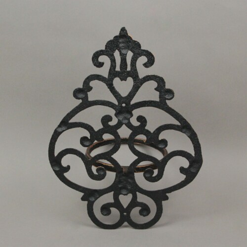 Cast Iron Copper Wall Hanging Flower Pot Holder Mounted Planter