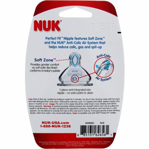 Nuk Orthodontic Nipples 2 Count Food 4 Less
