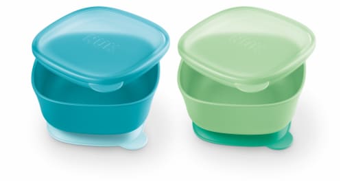 NUK Suction Bowl & Lids Perspective: top