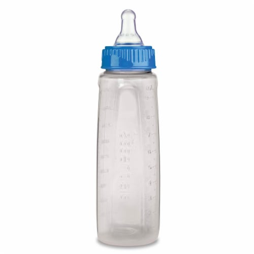 First Essentials by Nuk Clear View Bottle, 9Oz, 3Pk, Medium Flow White 9Oz Perspective: top