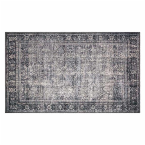 Loloi Ankara Area Rug - Dark Gray Perspective: top