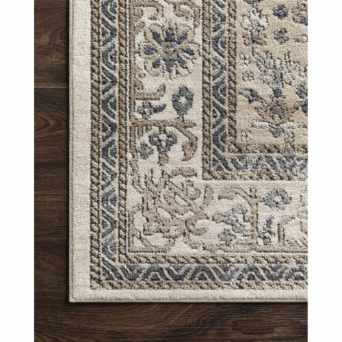 Teagan , Oatmeal / Ivory - 1'-6  x 1'-6  Square Perspective: top