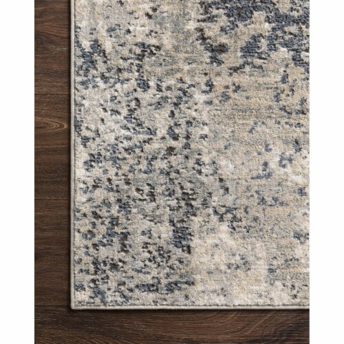 Teagan , Natural / Denim - 3'-4  x 5'-7 Perspective: top