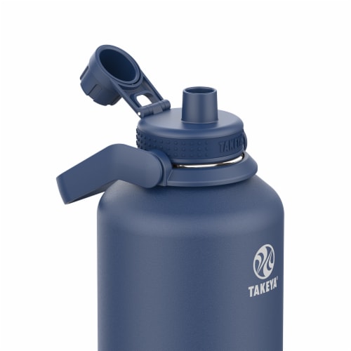 Takeya Actives Insulated Stainless Steel Water Bottle - Midnight Perspective: top