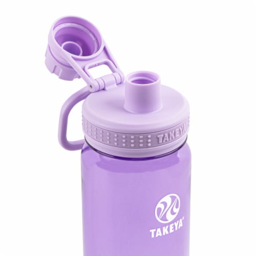 Takeya Tritan Spout Water Bottles - Vivacity Purple/Stormy Black Perspective: top