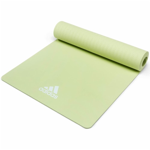 Adidas Universal Exercise Slip Resistant Fitness Yoga Mat, 8mm, Aero Green,  1 Piece - QFC