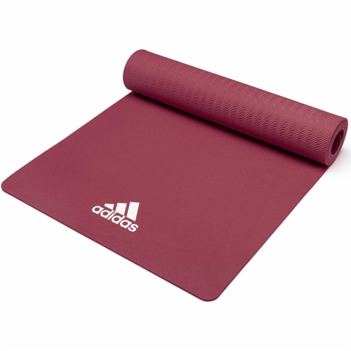 Adidas Universal Exercise Non Slip Fitness Pilates Yoga Mat 8mm Mystery Ruby 1 Piece King Soopers