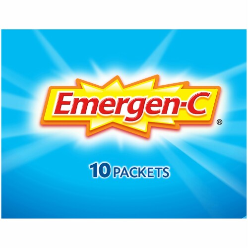 Emergen-C Immune Plus Blueberry-Acai Flavored Fizzy Drink Mix Packets Perspective: top