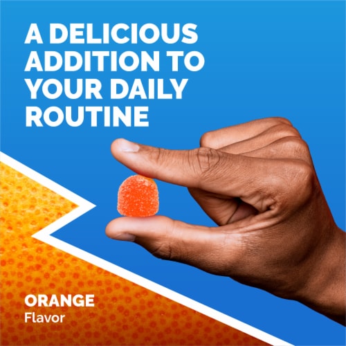 Emergen-C Immune+ Triple Action Super Orange Immune Support Gummies Perspective: top