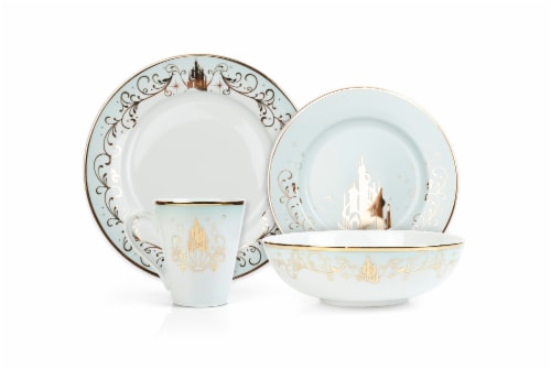 Disney Princess 16-Piece Dinnerware Set Cinderella, Jasmine, Ariel