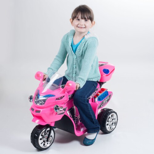 Lil Rider 80-KB901P Ride on Toy 3 Wheel Motorcycle for Kids, Pink FX Perspective: top