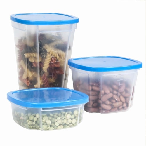 Cheer Collection Set of 7 Airtight Food Storage Containers plus Dry Erase  Marker and Labels, 1 - Kroger