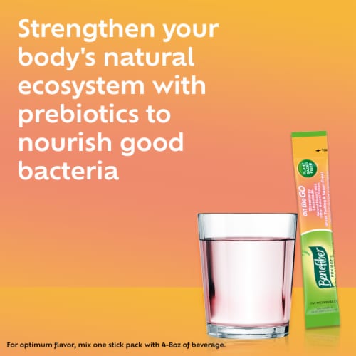 Benefiber Fiber Supplement, Strawberry Lemonade, On the Go Stick Packs Perspective: top