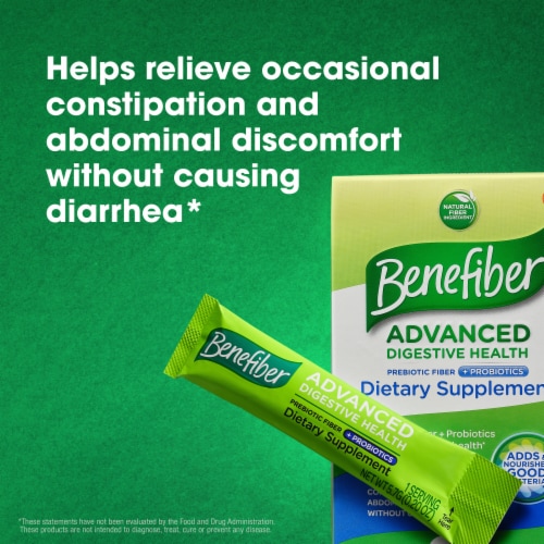 Benefiber Prebiotic Fiber Probiotics Occasional Constipation Relief Supplement Powder Perspective: top