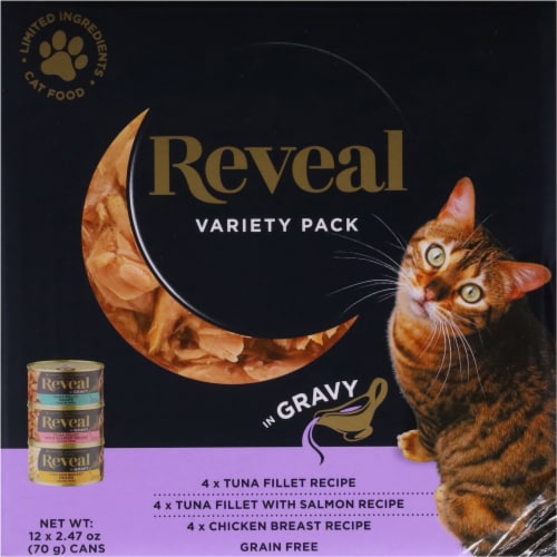 Reveal Grain Free Variety Pack Wet Cat Food in Gravy Perspective: top