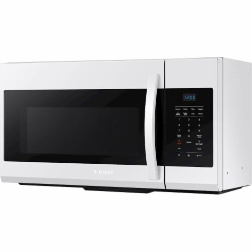 Samsung ME17R7021EW 1.7 Cu. Ft. White Over-the-Range Microwave Perspective: top
