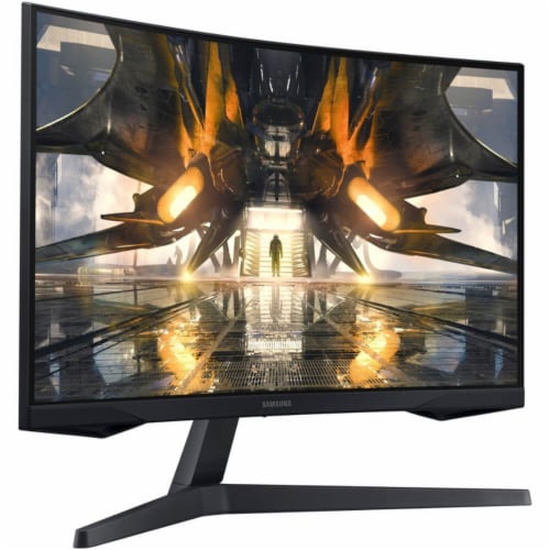 Samsung 27" Odyssey G55A WQHD 165Hz 1ms FreeSync Curved Gaming Monitor Perspective: top