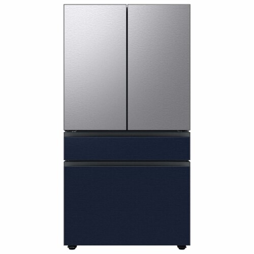 Samsung RAF36DMMQN Bespoke 4-Door French Door Refrigerator Panel - Middle Panel - Navy Ste Perspective: top