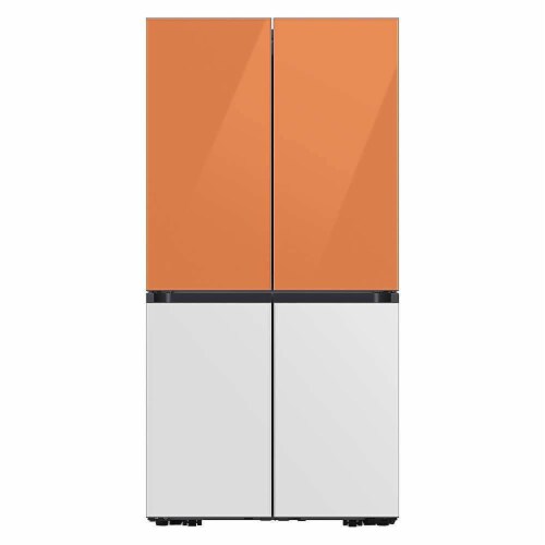Samsung RAF18DUUCH Bespoke 4-Door Flex Refrigerator Panel - Top Panel - Clementine Glass Perspective: top