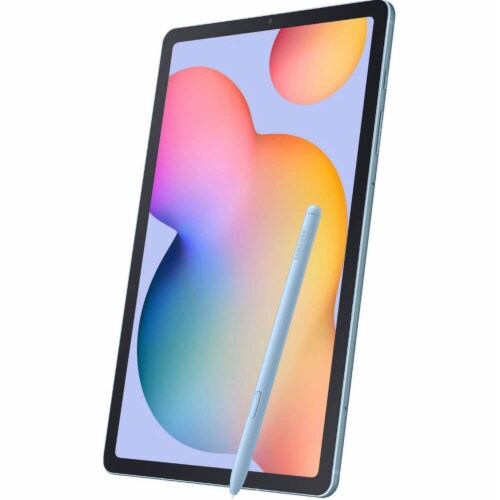 Samsung SMP613NZBAXA Galaxy Tab S6 Lite 10.4 inch - 64GB - Angora Blue (2022) Perspective: top