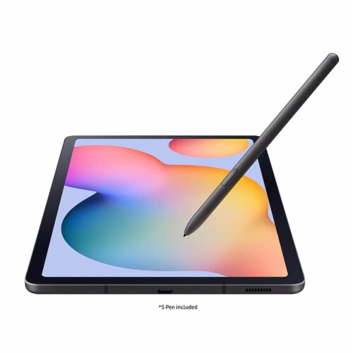 Samsung Galaxy Tab S6 Lite - 64GB - Oxford Gray Perspective: top