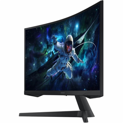 Samsung S27CG552ENXZ 27 inch Odyssey 1000R Curved QHD 165Hz FreeSync Gaming Monitor - Blac Perspective: top
