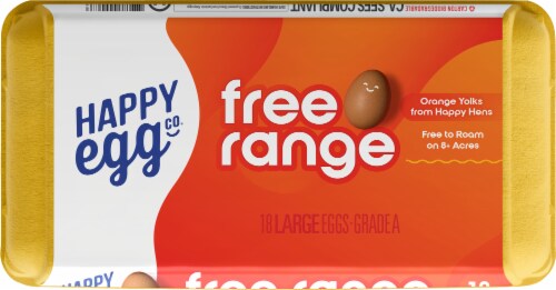Happy Egg Co.® Free Range Large Brown Eggs Perspective: top