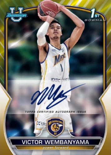 2022/23 Bowman University Chrome Basketball Value Box (Sports Trading Cards) Perspective: top